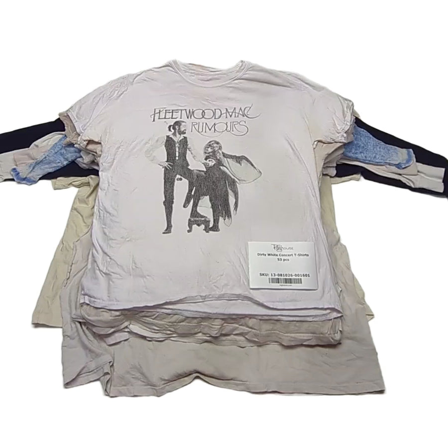 Dirty White Concert T-Shirts 53 pcs