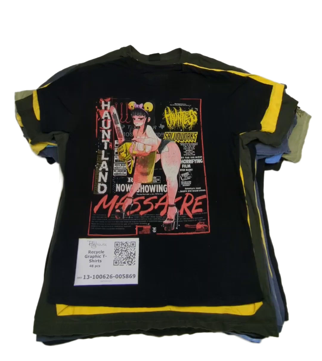 Recycle Graphic T-Shirts 48 pcs