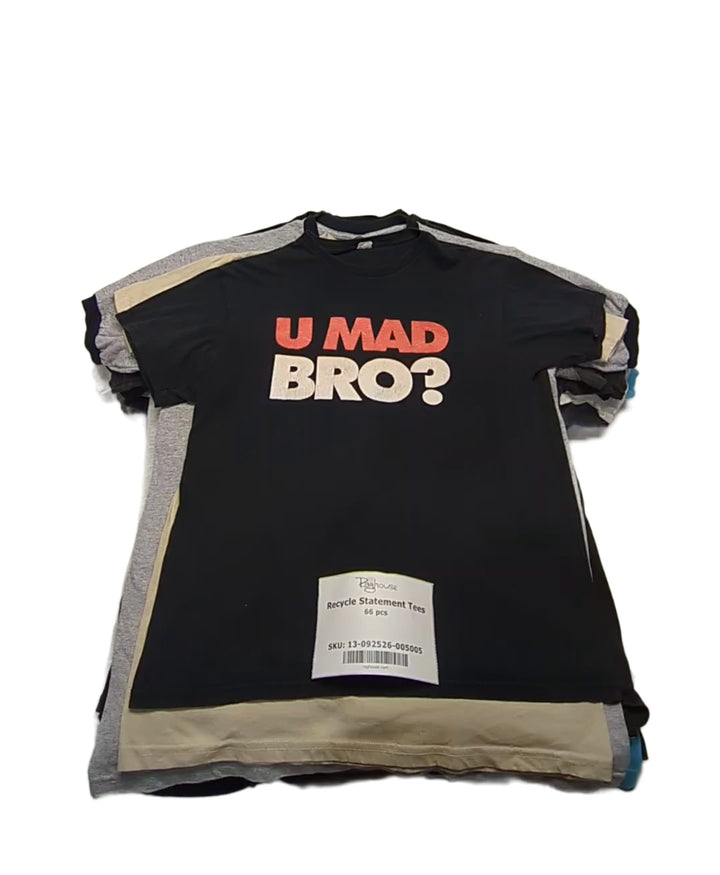 Recycle Statement Tees 66 pcs
