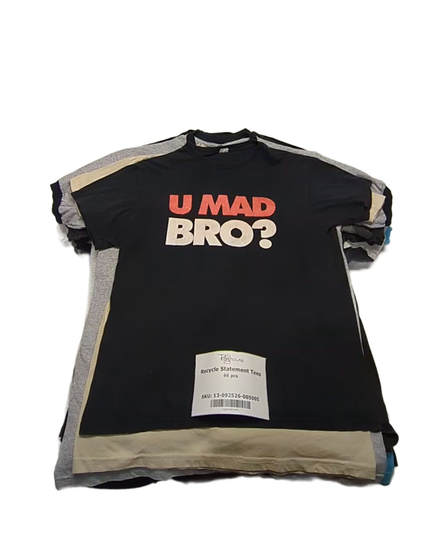 Recycle Statement Tees 66 pcs
