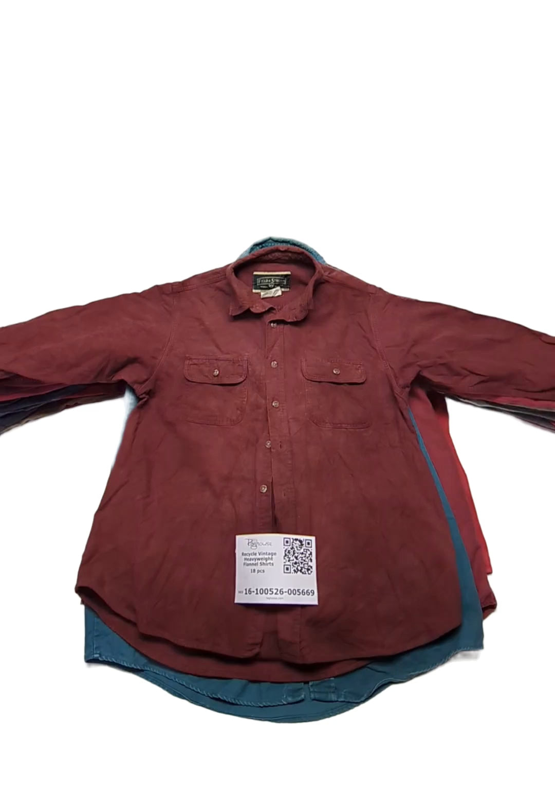 Recycle Vintage Heavyweight Flannel Shirts 18 pcs