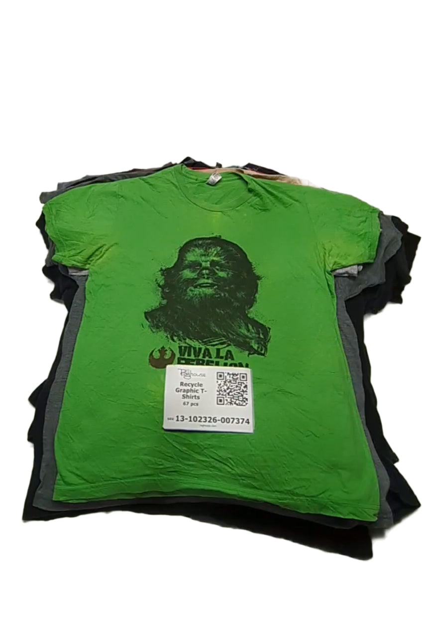 Recycle Graphic T-Shirts 67 pcs