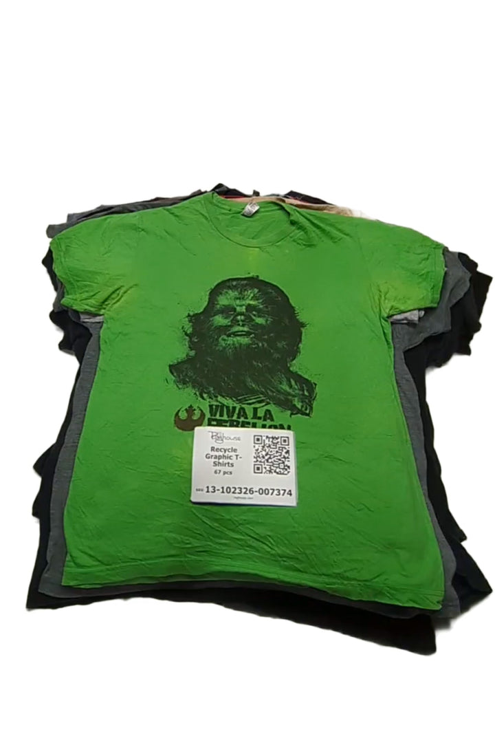 Recycle Graphic T-Shirts 67 pcs