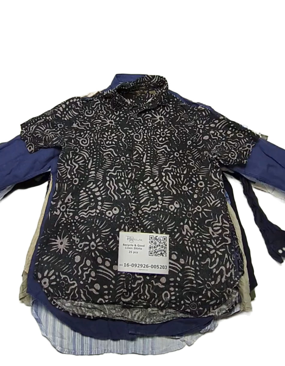Recycle & Good Linen Shirts 25 pcs