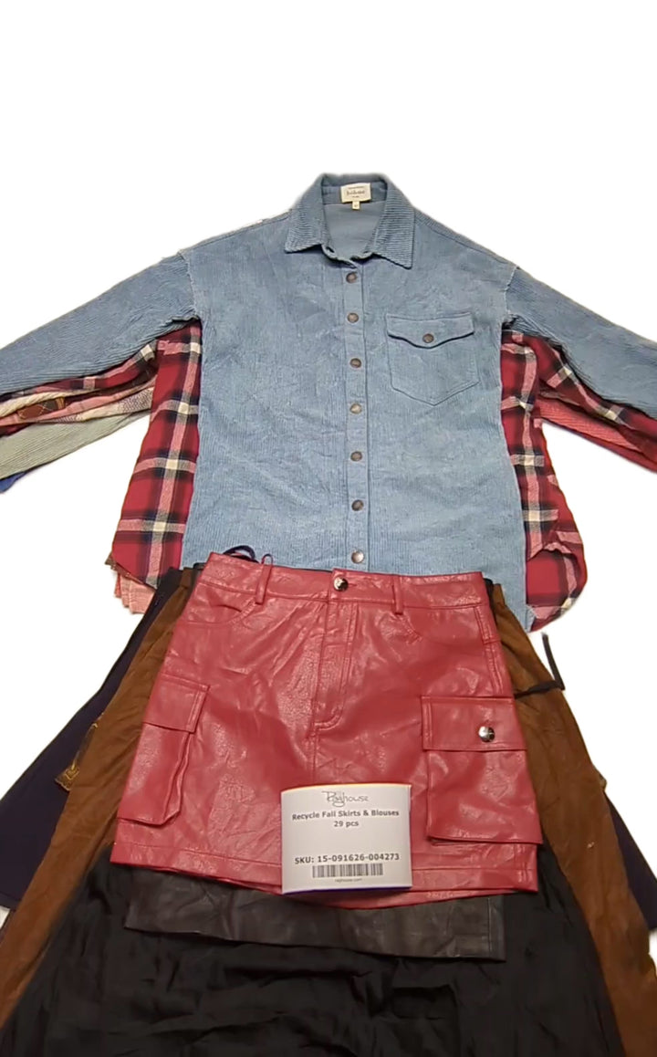 Recycle Fall Skirts & Blouses 29 pcs