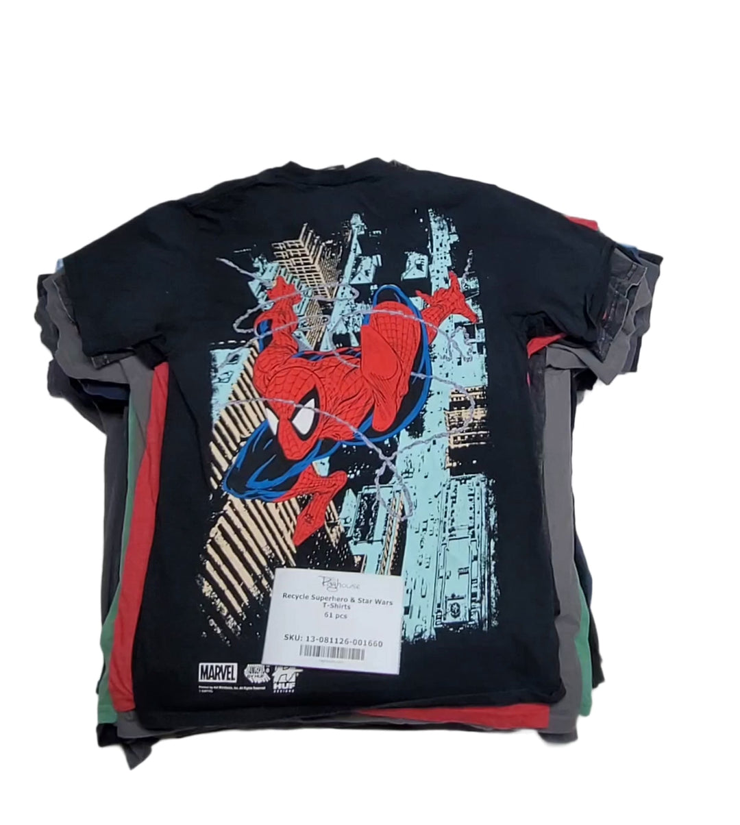 Recycle Superhero & Star Wars T-Shirts 61 pcs