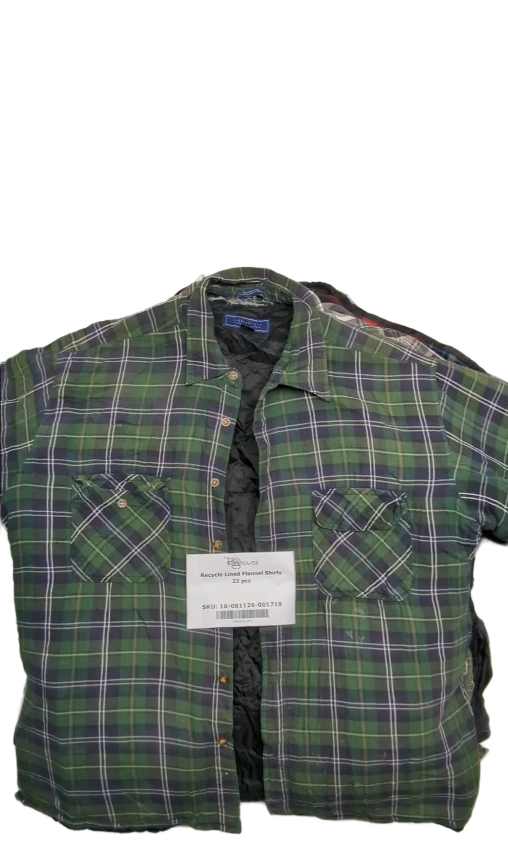 Recycle Lined Flannel Shirts 22 pcs