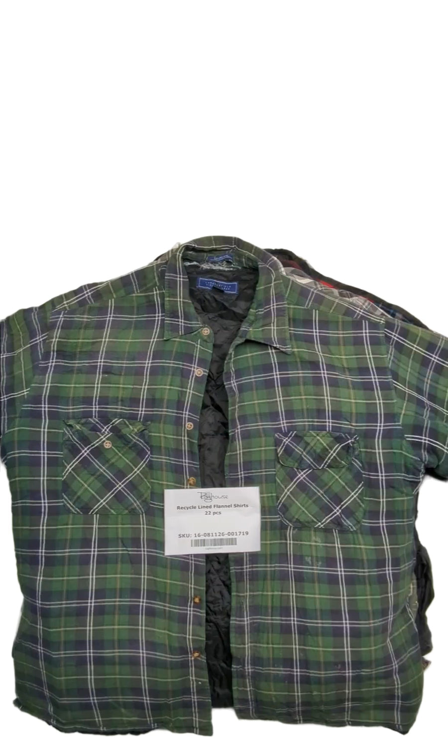 Recycle Lined Flannel Shirts 22 pcs