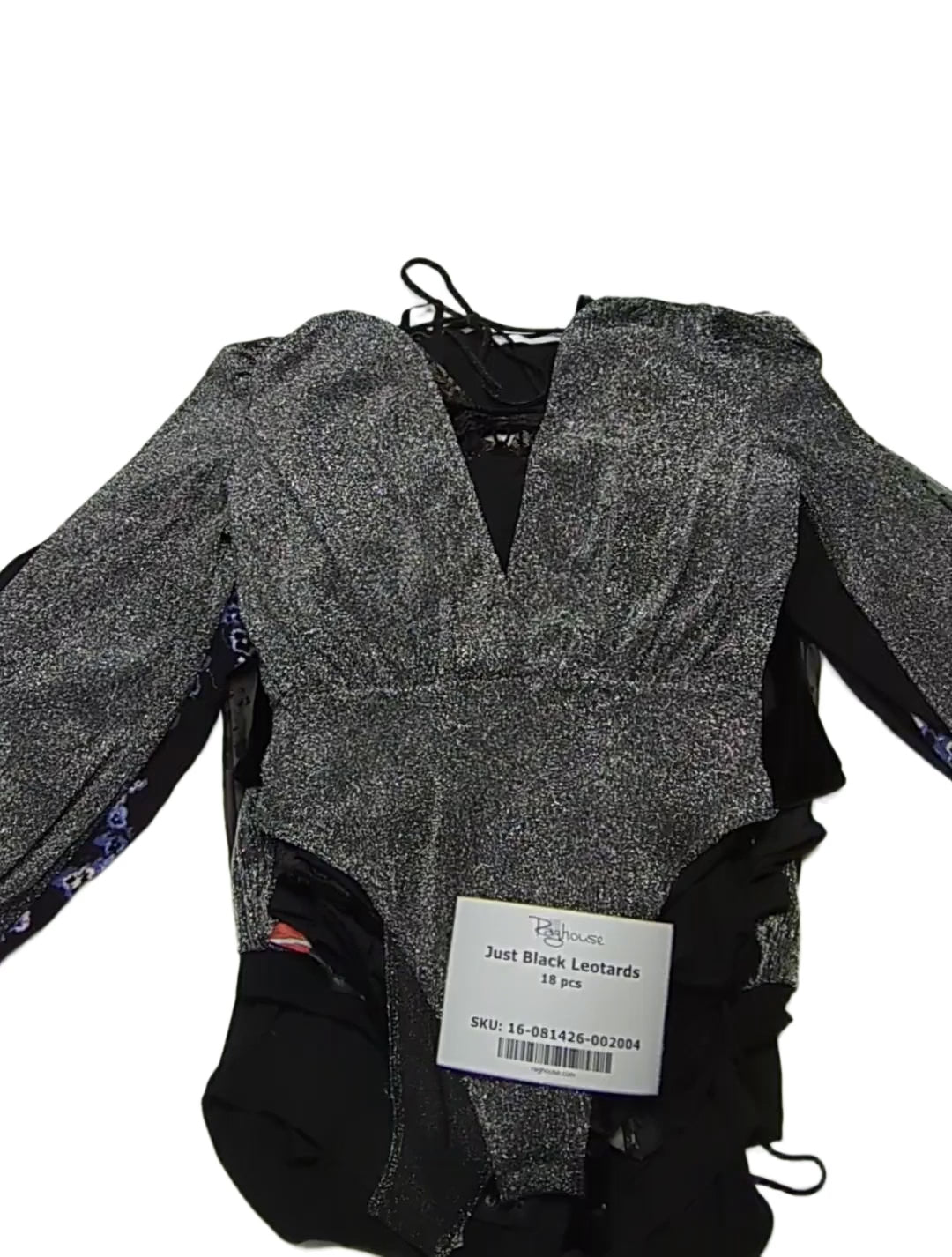 Just Black Leotards 18 pcs