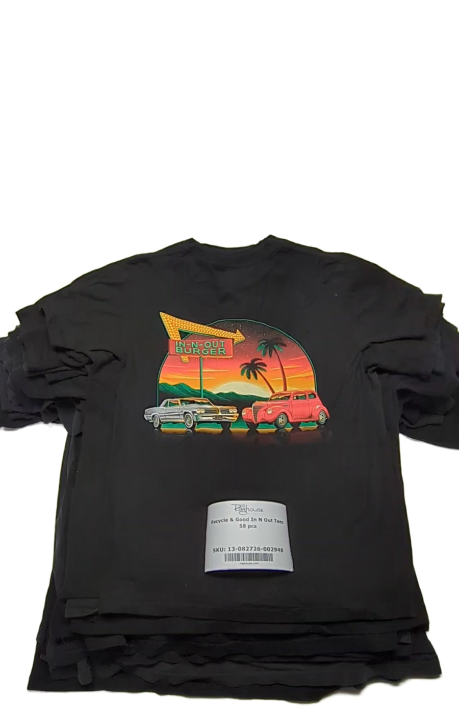 Recycle & Good In N Out Tees 58 pcs