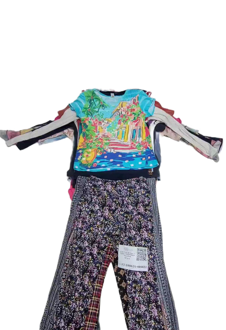 Y2K Tees & Tops + Flare T-Shirt Pants Unsorted 46 pcs