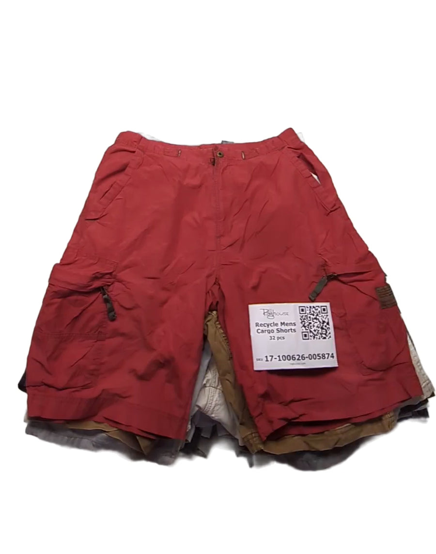 Recycle Mens Cargo Shorts 32 pcs