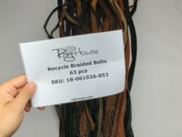 Recycle Braided Belts 63 pcs