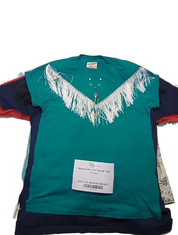 Recycle 80s 90s Tees & Tops 47 pcs