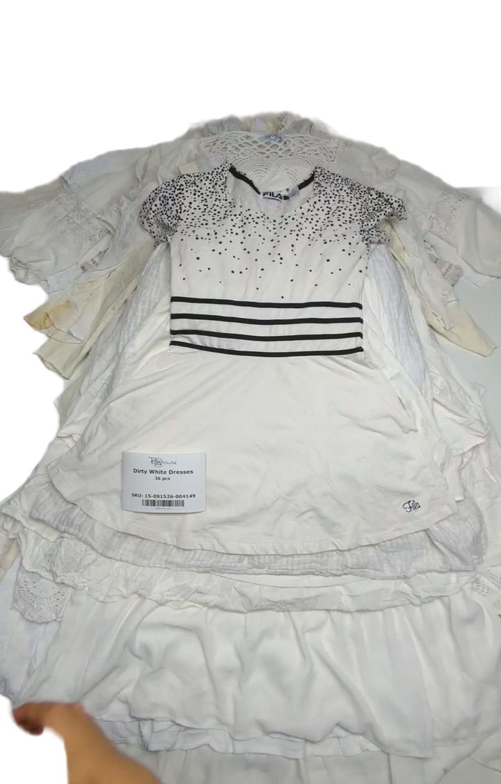 Dirty White Dresses 36 pcs