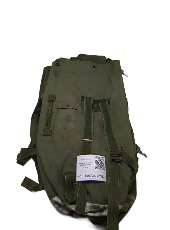 Recycle & Good Military Bags 9 pcs