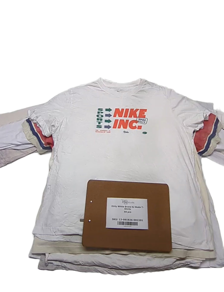 Dirty White Brand & Skate T-Shirts 44 pcs