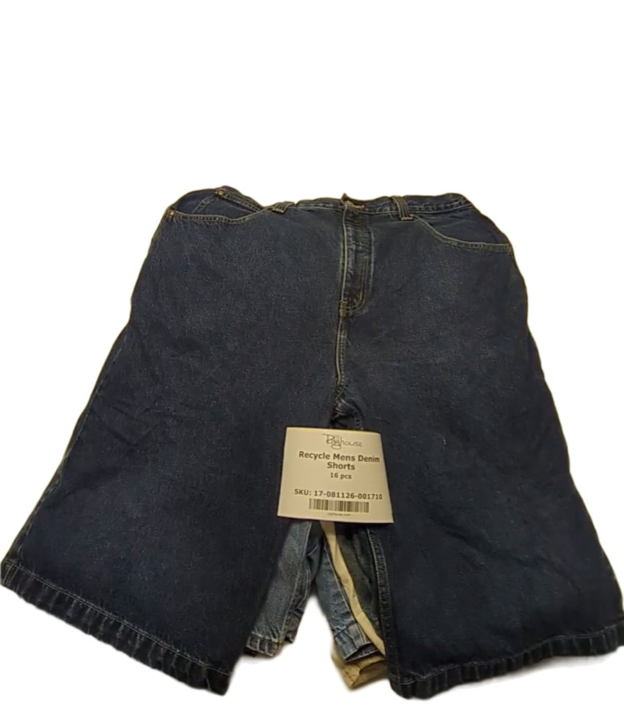 Recycle Mens Denim Shorts 16 pcs