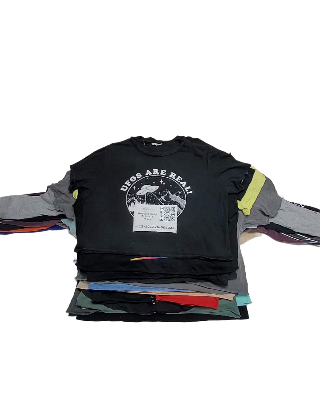 Recycle Crop T-Shirts 75 pcs