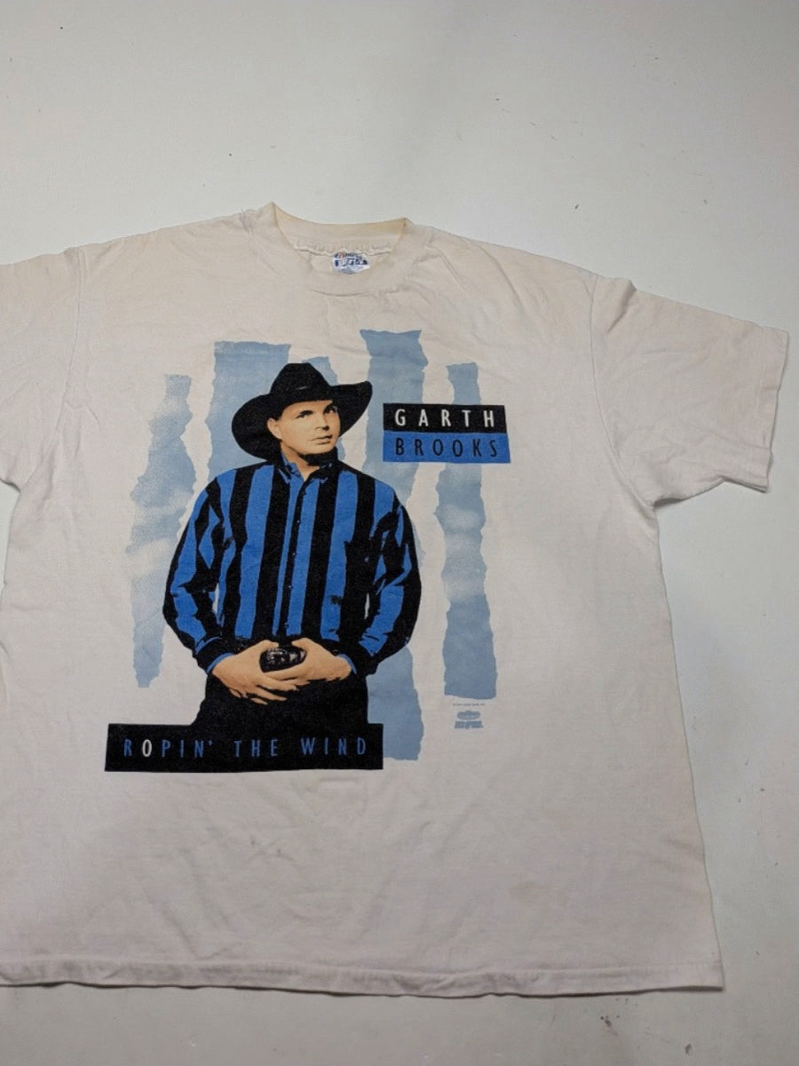 90s Garth Brooks Ropin The Wind Concert Tee XL 1 pcs