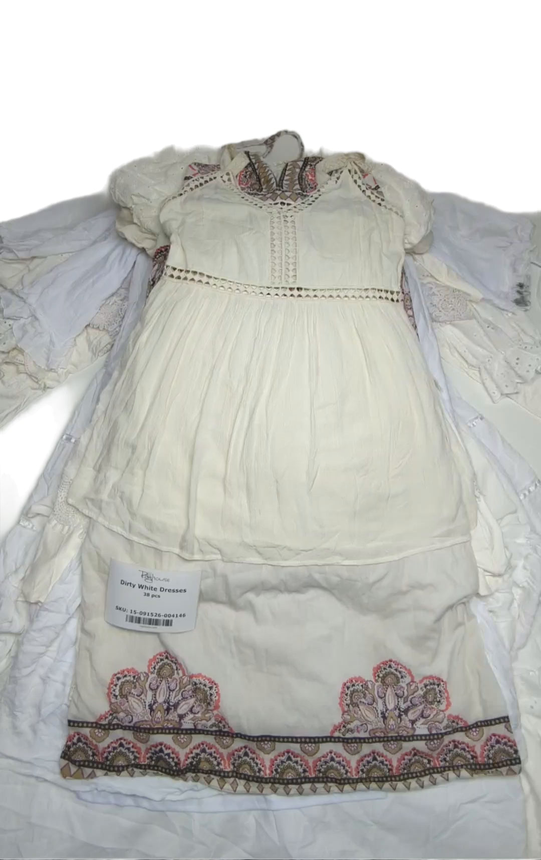 Dirty White Dresses 38 pcs