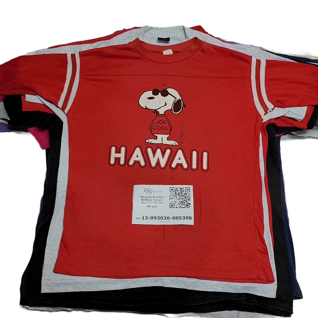 Recycle & Good Vintage Single Stitch T-Shirts 49 pcs