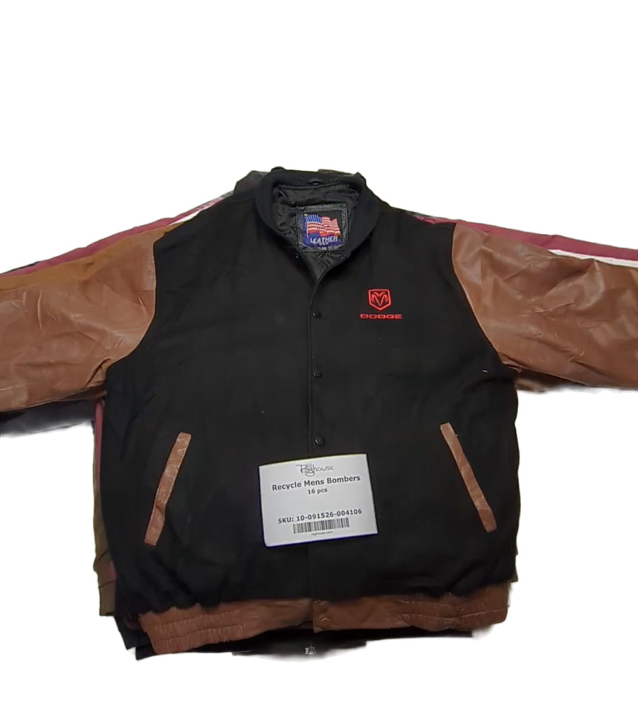 Recycle Mens Bombers 16 pcs