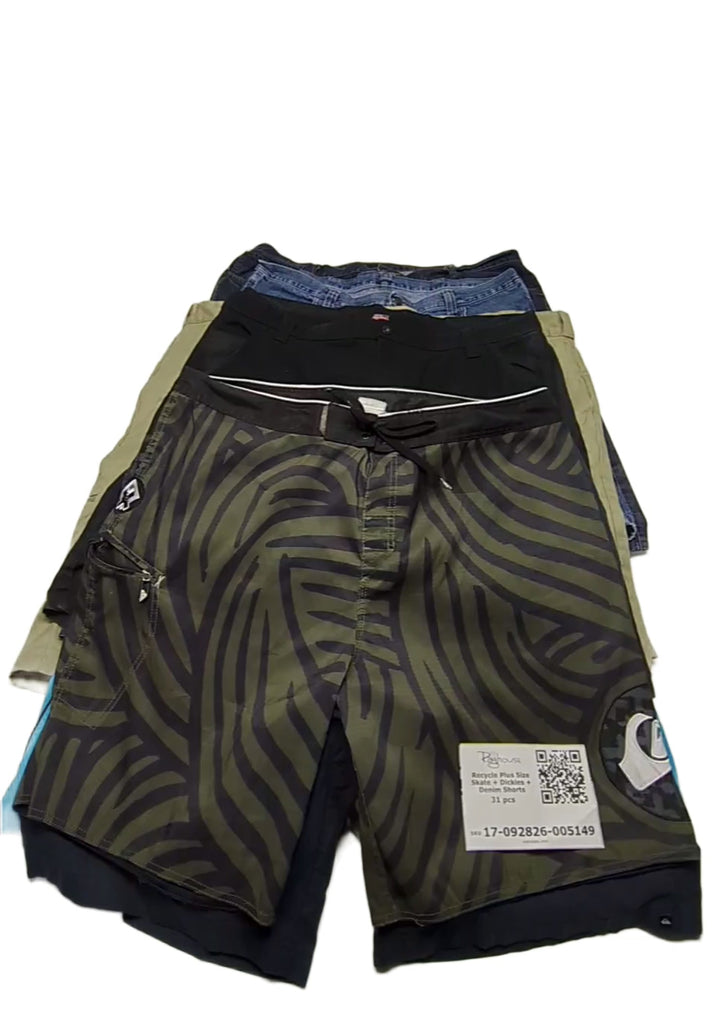 Recycle Plus Size Skate + Dickies + Denim Shorts 31 pcs