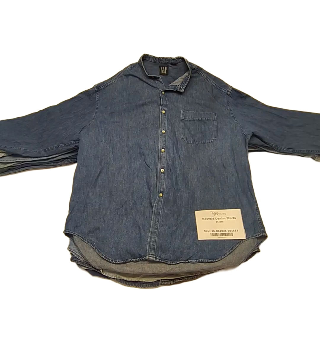 Recycle Denim Shirts 21 pcs