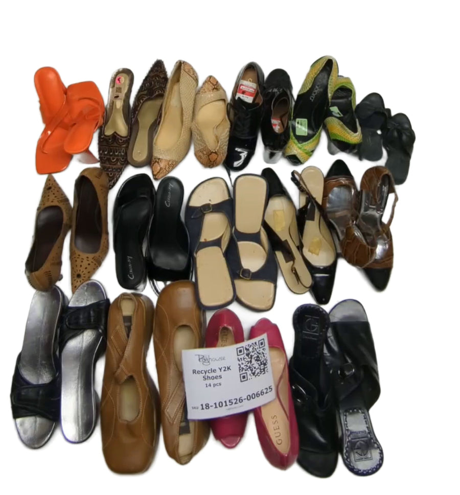 Recycle Y2K Shoes 14 pcs