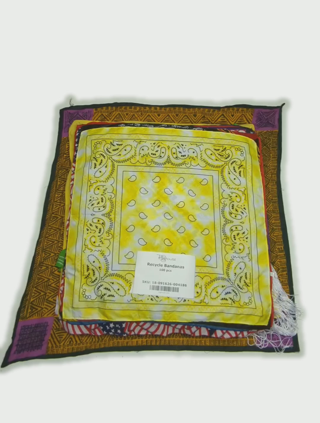 Recycle Bandanas 100 pcs