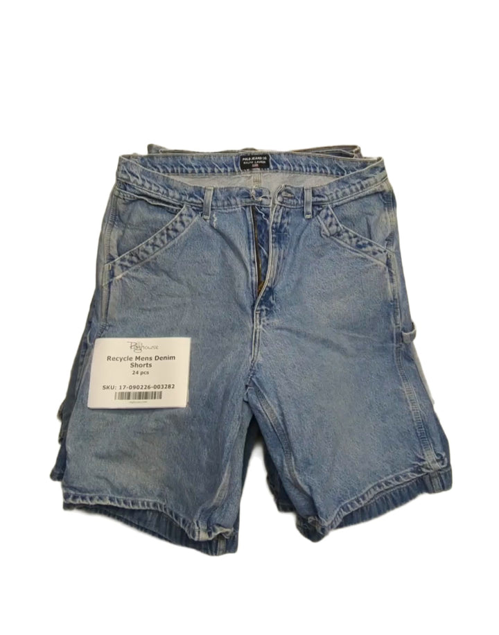 Recycle Mens Denim Shorts 24 pcs