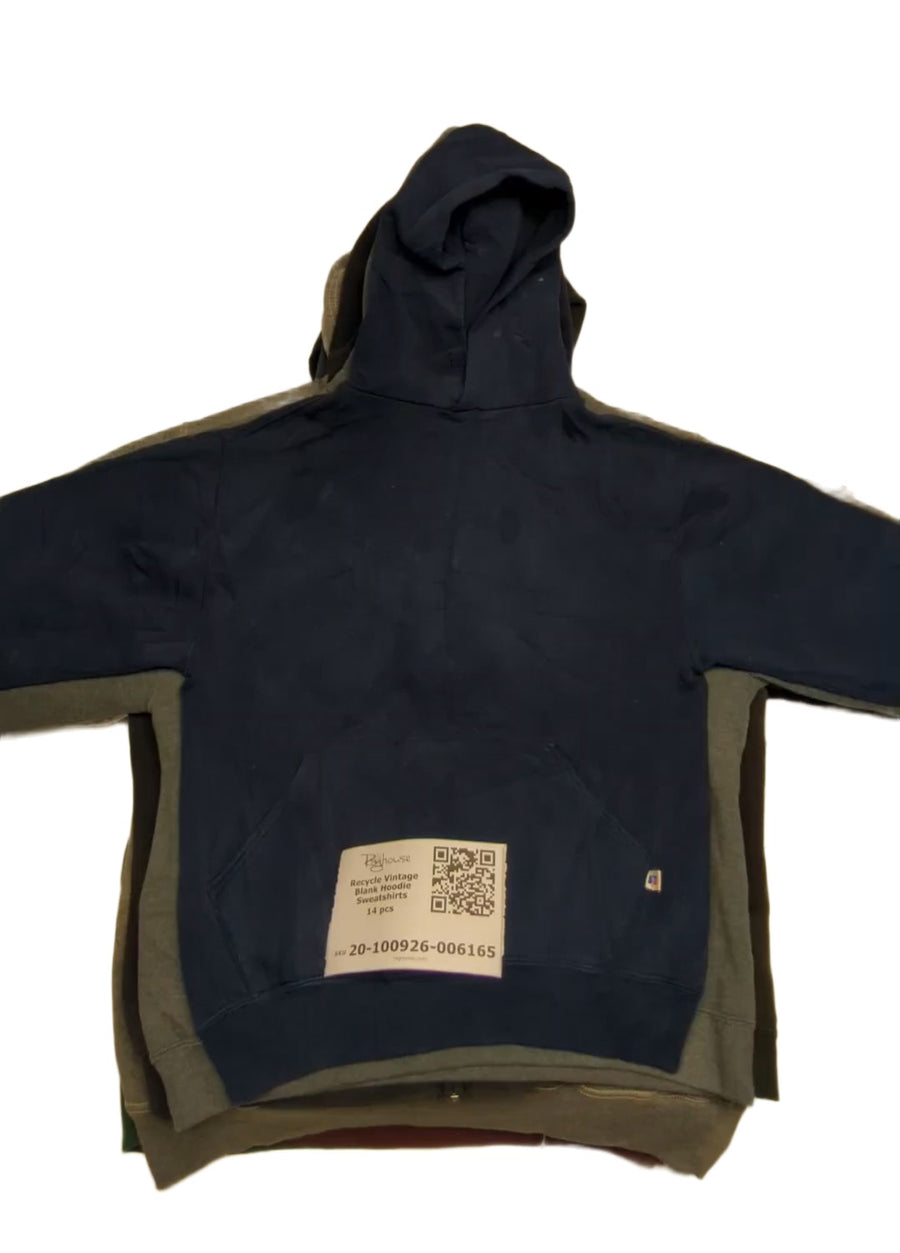 Recycle Vintage Blank Hoodie Sweatshirts 14 pcs
