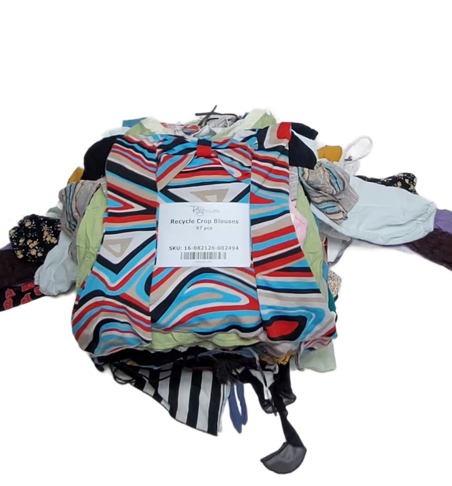 Recycle Crop Blouses 97 pcs