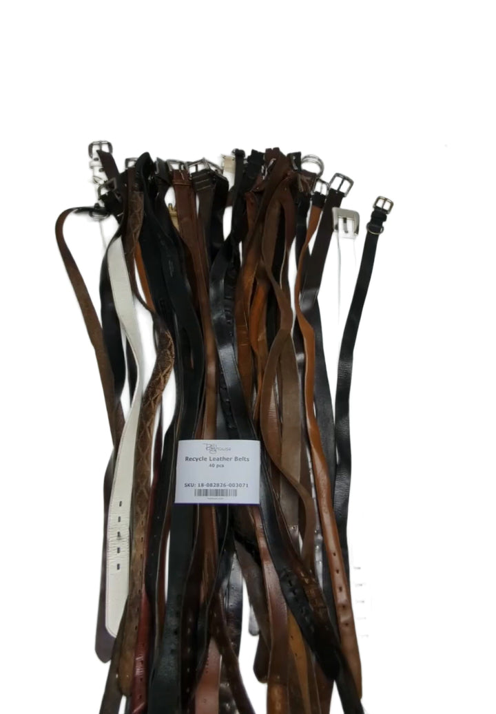 Recycle Leather Belts 40 pcs