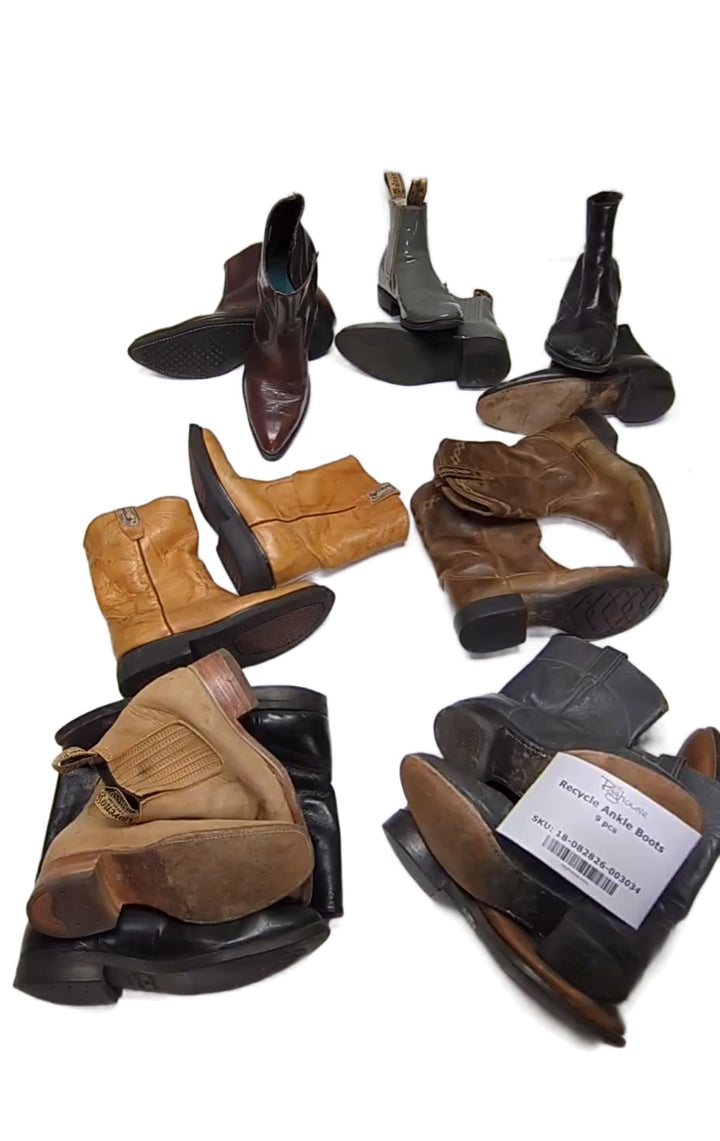 Recycle Ankle Boots 9 pcs