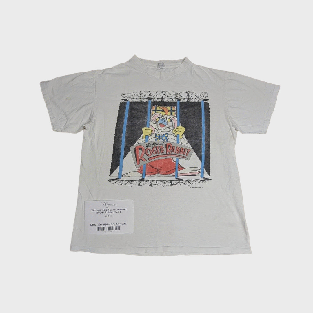 Vintage 1987 Who Framed Roger Rabbit Tee L 1 pc