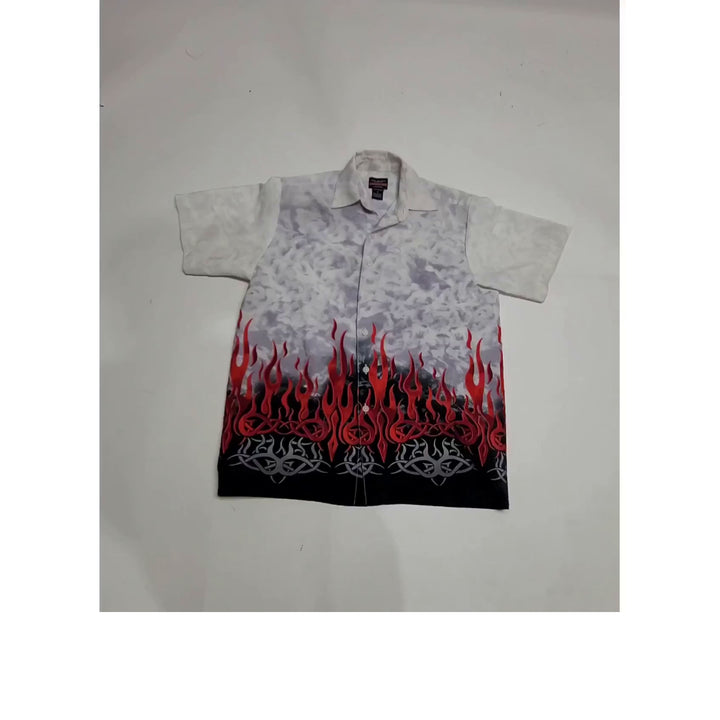 Y2K Flame Shirt S