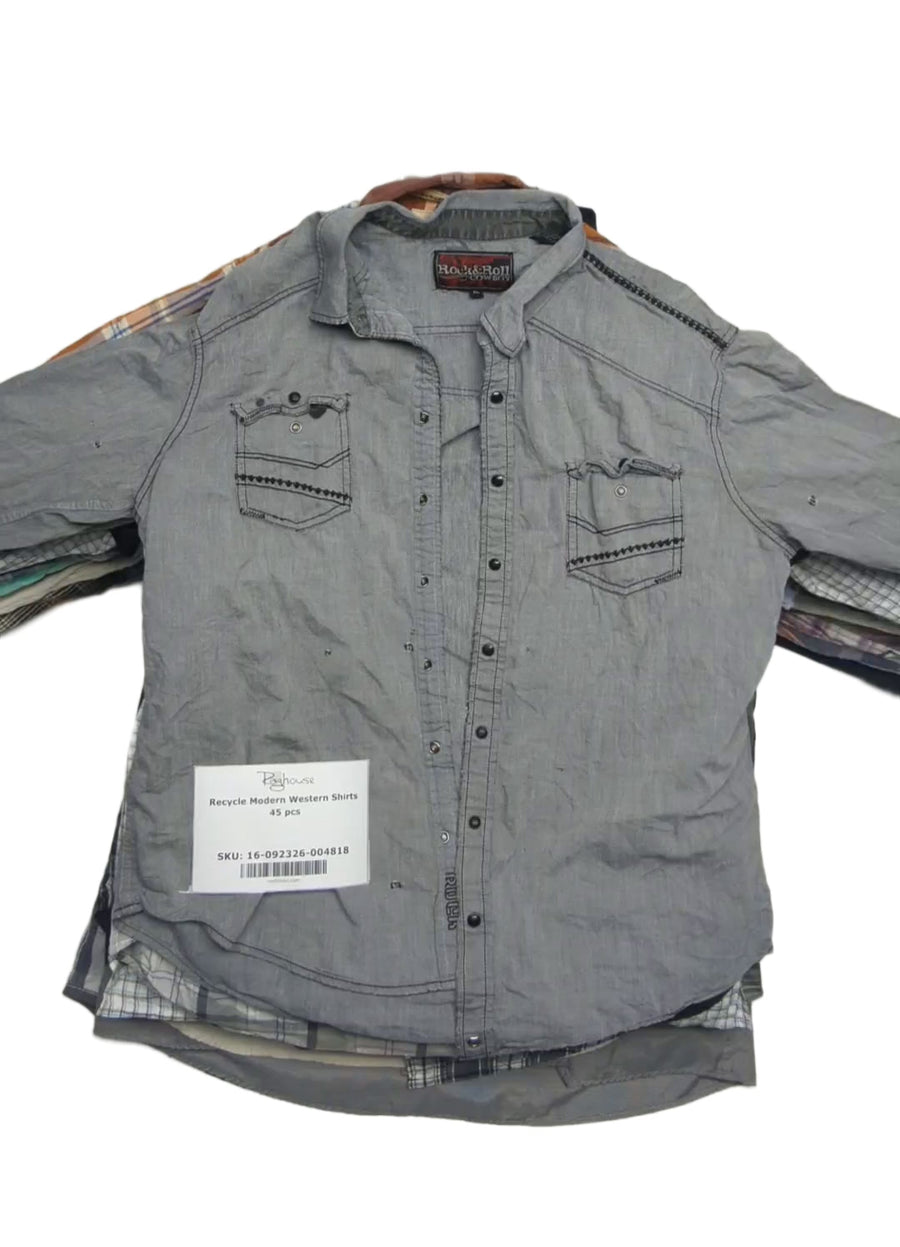 Recycle Modern Western Shirts 45 pcs