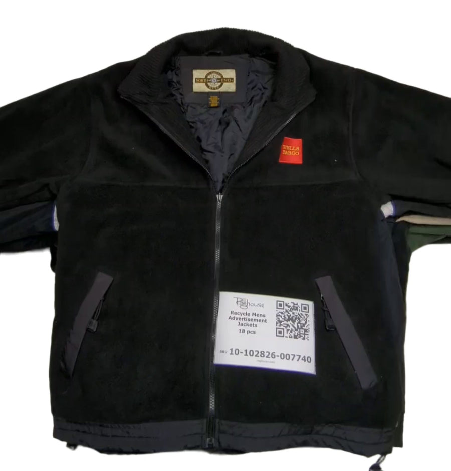 Recycle Mens Advertisement Jackets 18 pcs