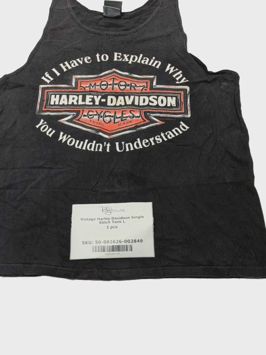 Vintage Harley Davidson Single Stitch Tank L 1 pc
