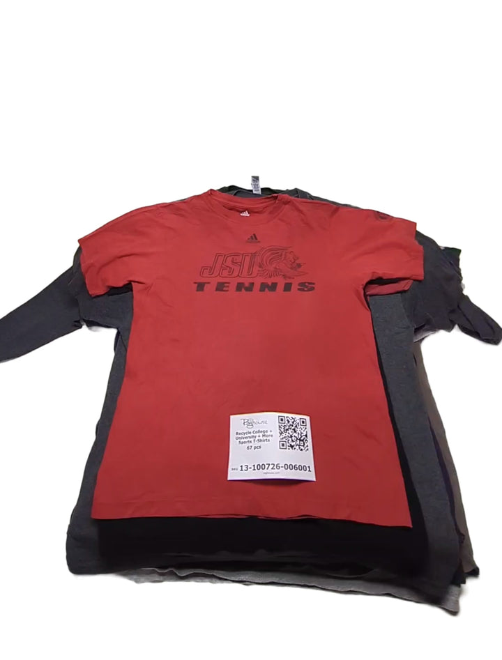 Recycle College + University + More Sports T-Shirts 67 pcs