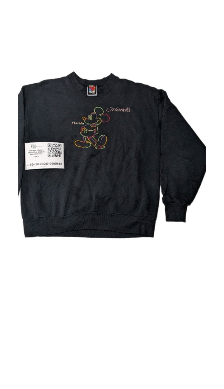 Vintage Mickey Unlimited Disney Sweatshirt L 1 pc