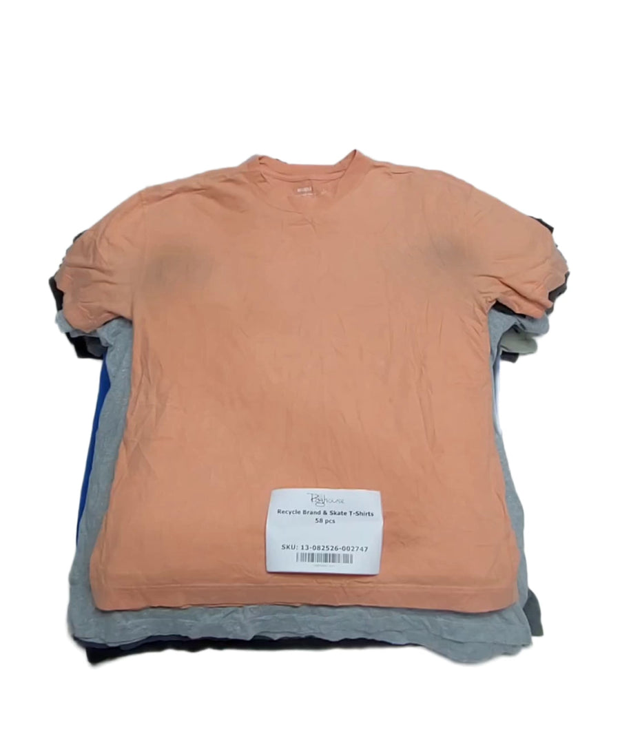 Recycle Brand & Skate T-Shirts 58 pcs