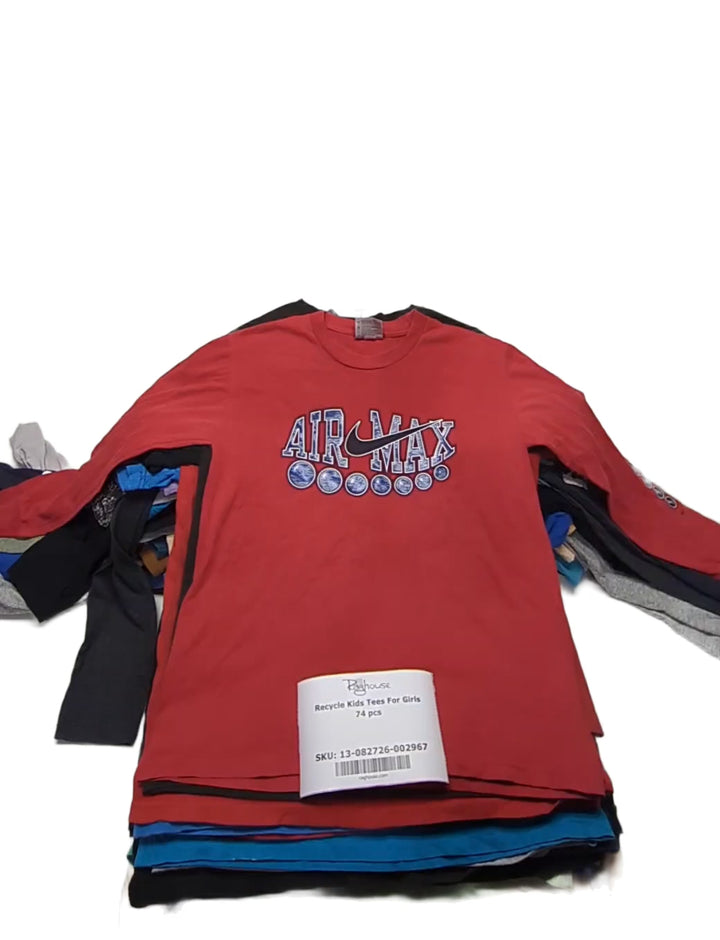 Recycle Kids Tees For Girls 74 pcs