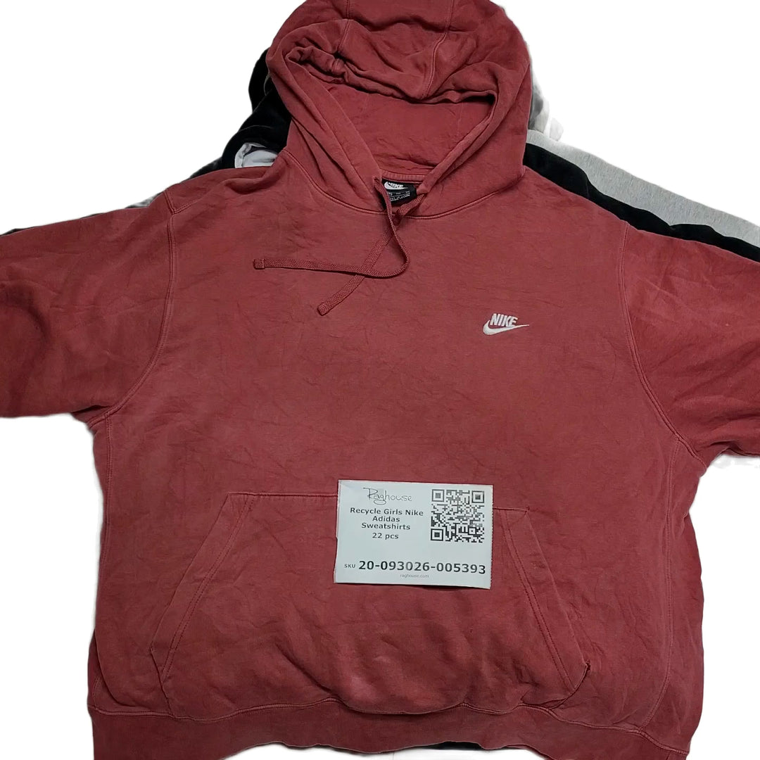 Recycle Girls Nike Adidas Sweatshirts 22 pcs