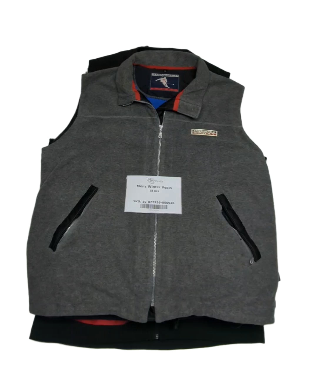 Mens Winter Vests 18 pcs