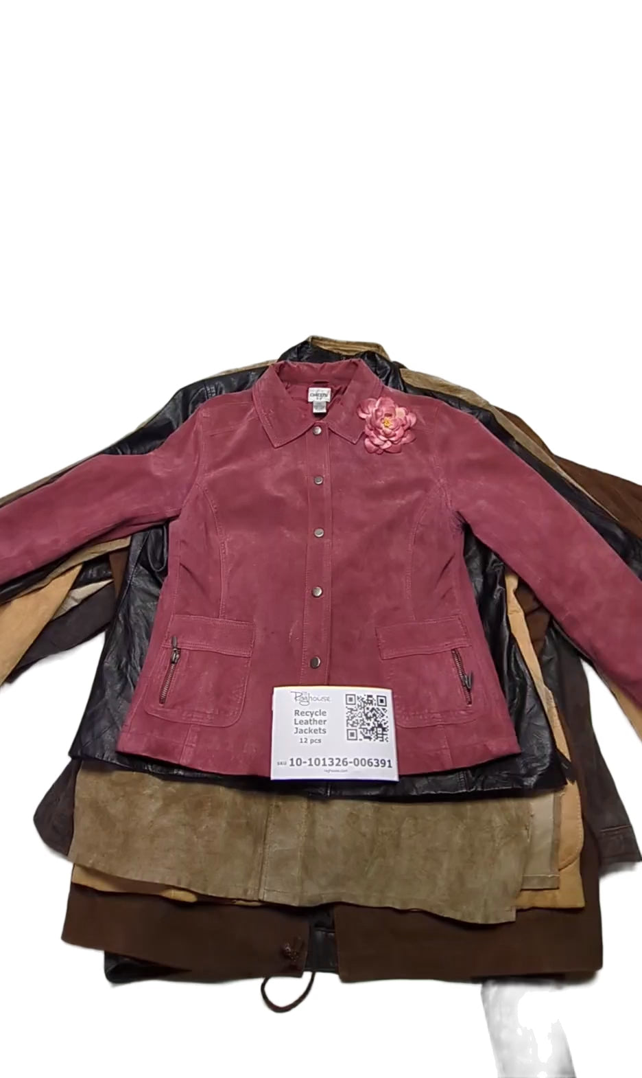 Recycle Leather Jackets 12 pcs