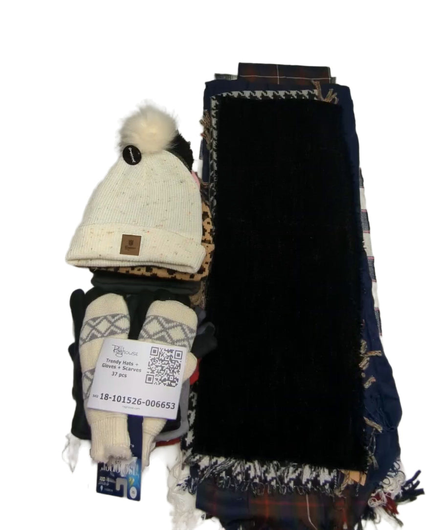 Trendy Hats + Gloves + Scarves 37 pcs
