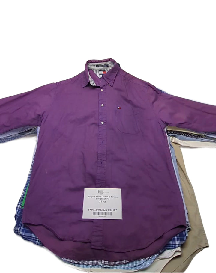 Recycle Ralph Lauren & Tommy Hilfiger Shirts 33 pcs
